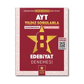 Kitap Yıldız Sorular AYT Edebiyat 8 Deneme