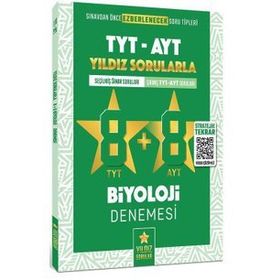 Kitap Yıldız Sorular TYT AYT Biyoloji 8+8 Deneme