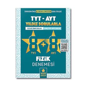 Kitap Yıldız Sorular TYT AYT Fizik 8+8 Deneme