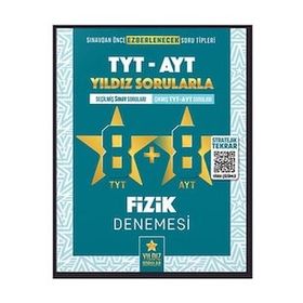 Kitap Yıldız Sorular TYT AYT Fizik 8+8 Deneme
