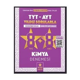 Kitap Yıldız Sorular TYT AYT Kimya 8+8 Deneme