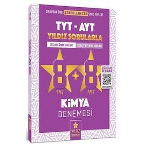 Kitap Yıldız Sorular TYT AYT Kimya 8+8 Deneme