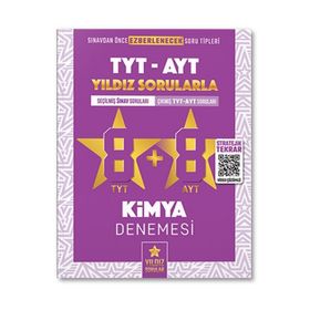 Kitap Yıldız Sorular TYT AYT Kimya 8+8 Deneme