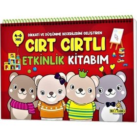 Kitap Yükselen Zeka 4-6 Yaş Cırt Cırtlı Etkinlik Kitabım