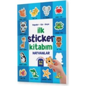 Kitap Yükselen Zeka Yapıştır Çiz Boya 2-4 Yaş İlk Sticker Kitabım