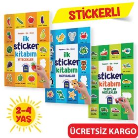 Kitap Yükselen Zeka Yapıştır Çiz Boya 2-4 Yaş İlk Sticker Kitabım