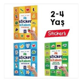 Kitap Yükselen Zeka Yapıştır Çiz Boya 2-4 Yaş İlk Sticker Kitabım