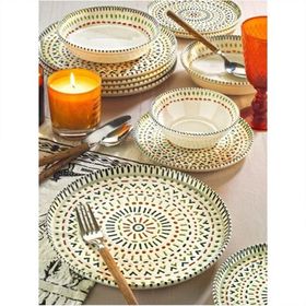 Kitchen Life Zen Mandalası 24 Parça 6 Kişilik Porselen Yemek Takımı