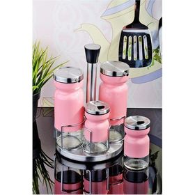 Kitchen World DK-092 Metal Döner Standlı Çelik Kaplama Yağlık Sirkelik Takımı