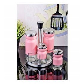 Kitchen World DK-092 Metal Döner Standlı Çelik Kaplama Yağlık Sirkelik Takımı
