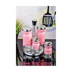Kitchen World DK-092 Metal Döner Standlı Çelik Kaplama Yağlık Sirkelik Takımı