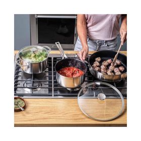 KitchenAid CC005088-001 Çelik 20 - 24 cm Tencere ve 16 cm Sosluk Seti