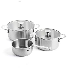 KitchenAid CC005088-001 Çelik 20 - 24 cm Tencere ve 16 cm Sosluk Seti