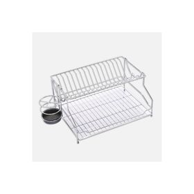 Kitchenox 21x32x54 cm Metal Kaşıklıklı Dikdörtgen 2 Katlı Bulaşıklık