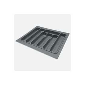 Kitchenox 55x49 cm Gri ABS Plastik 7 Bölmeli Çekmece İçi Kaşıklık