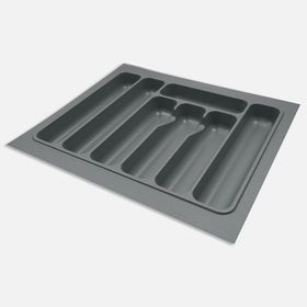 Kitchenox 55x49 cm Gri ABS Plastik 7 Bölmeli Çekmece İçi Kaşıklık