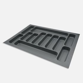 Kitchenox 67x49 cm Gri ABS Plastik 12 Bölmeli Çekmece İçi Kaşıklık