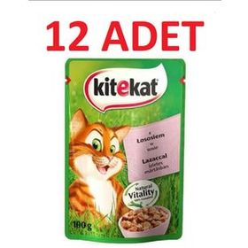 Kitekat Pouch Somonlu Yetişkin Kedi 12x85 gr Yaş Mama