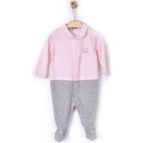 Kiti Kate S57966 - 0 - 3 Ay - Smart Pötikare Önden Çıtçıt Pembe Bebek Tulum