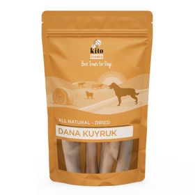 Kito 100 gr Kurutulmuş Dana Kuyruk Çiğnemelik Doğal Glutensiz Organik Köpek Ödül Maması
