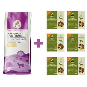 Kito 2.5 kg Yavru Köpek Maması + 6 Adet Tavuk Etli Fresh Köpek Maması