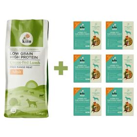 Kito 2.5 kg Yetişkin Köpek Maması + 6 Adet Levrek Etli Fresh Köpek Maması