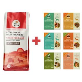 Kito 2.5 kg Yetişkin Mini Irk Köpek Maması + Fresh Tanışma Paketi