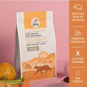 Kito 2 kg Doğal Besi Kuzu Etli Yetişkin Kedi Maması