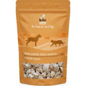 Kito Freeze 30 gr Dried Hindi Göğüs Kediler için Ödül Maması