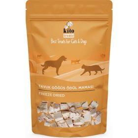 Kito Freeze 30 gr Dried Hindi Göğüs Kediler için Ödül Maması