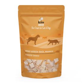 Kito Freeze 30 gr Dried Hindi Göğüs Kediler için Ödül Maması