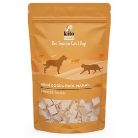 Kito Freeze 30 gr Dried Hindi Göğüs Kediler için Ödül Maması