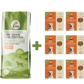 Kito Fresh 15 kg 6 Adet Kuzu Etli Yetişkin Köpek Maması