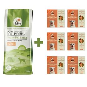Kito Fresh 15 kg 6 Adet Somon Etli Yetişkin Köpek Maması