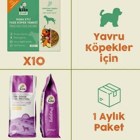 Kito Fresh 2.5 kg 10 Adet Dana Etli Yavru Köpek Maması