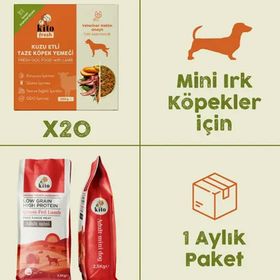 Kito Fresh 2.5 kg 20 Adet Kuzu Etli Yetişkin Mini Irk Köpek Maması