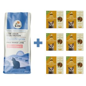 Kito Fresh 2 kg 6 Adet Hindi Etli Kısır Kedi Maması