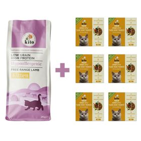 Kito Fresh 2 kg 6 Adet Hindi Etli Yavru Kedi Maması