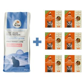 Kito Fresh 2 kg 6 Adet Kuzu Etli Kısır Kedi Maması