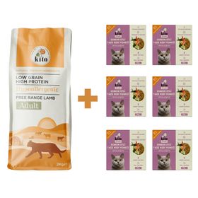 Kito Fresh 2 kg 6 Adet Somon Etli Yetişkin Kedi Maması