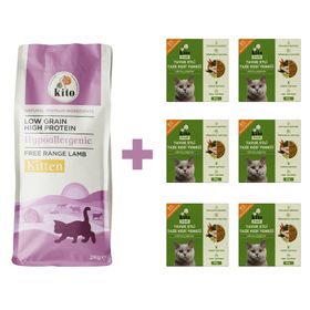 Kito Fresh 2 kg 6 Adet Tavuk Etli Yavru Kedi Maması