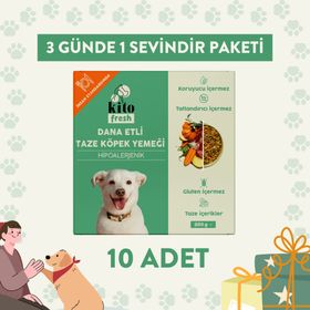 Kito Fresh 250 gr 10 Adet Dana Etli Köpek Yemeği