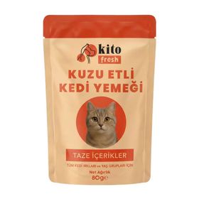 Kito Fresh Kuzu Etli 80 gr Kedi Yaş Mama