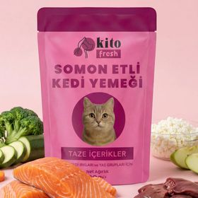 Kito Fresh Somon Etli 80 gr Kedi Mama