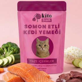 Kito Fresh Somon Etli 80 gr Kedi Mama