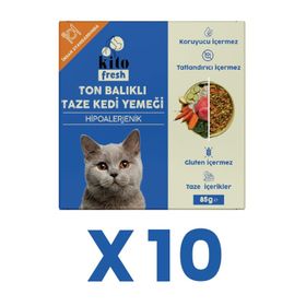 Kito Fresh Ton Balıklı 10x85 gr Yetişkin Kedi Maması