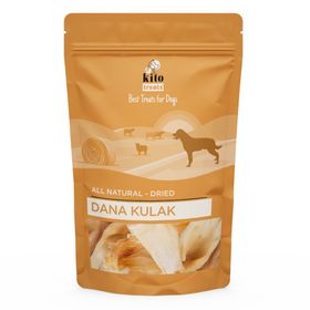 Kito Kurutulmuş Dana Kulak Çiğnemelik %100 Doğal Glutensiz Organik 100 gr Köpek Ödül Maması