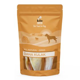 Kito Kurutulmuş Dana Kulak Çiğnemelik %100 Doğal Glutensiz Organik 100 gr Köpek Ödül Maması