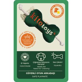 Kito Toys Kemik Peluş Ses Çıkaran Köpek Oyuncağı
