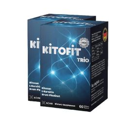 Kitofit Trio Kitosan L-Karnitin Krom Pikolinat 2x60 Kapsül